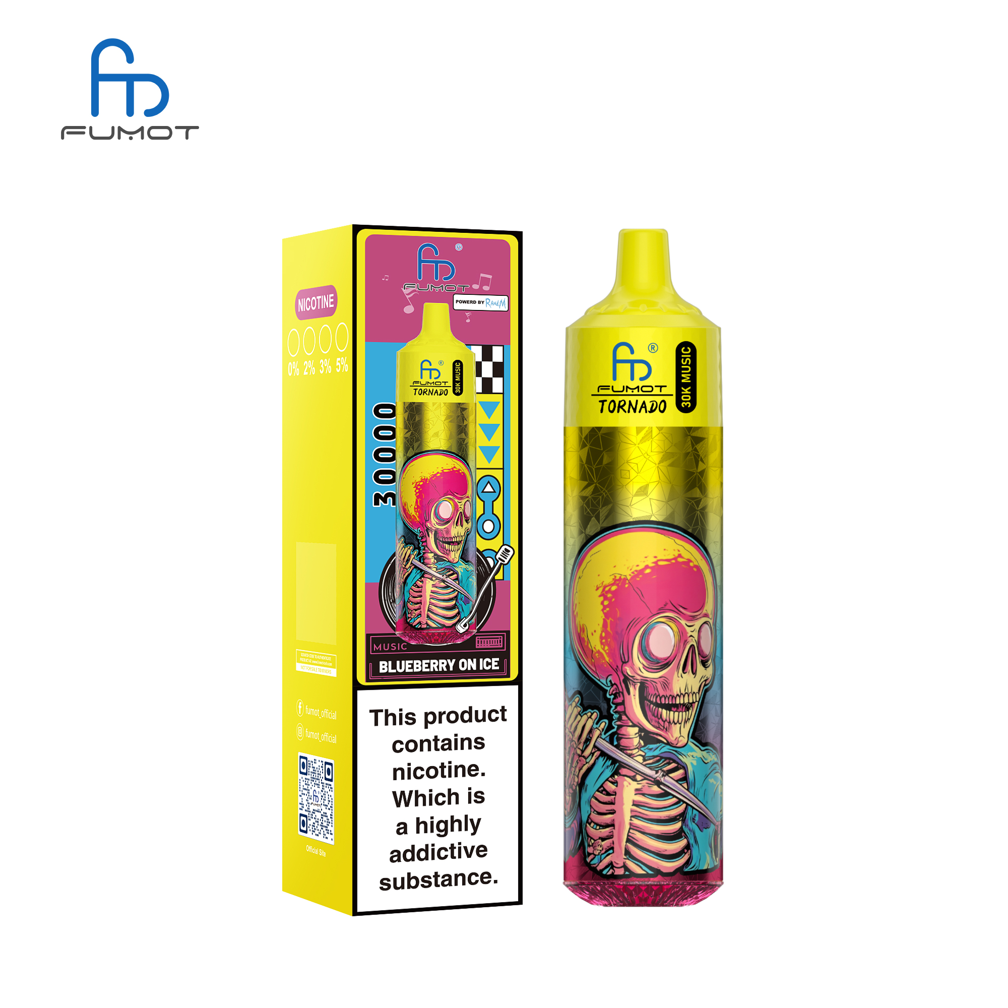 Fumot Tornado 30K Music Blueberry On Ice – Bild 3