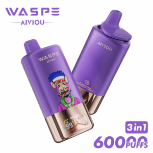 WASPE AIVIOU 60000 Grape Ice/Strawberry Candy/Strawberry Raspberry Cherry