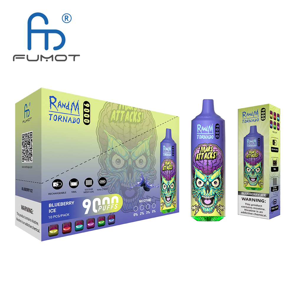 RandM Tornado 9000 Blueberry Ice - Image 3