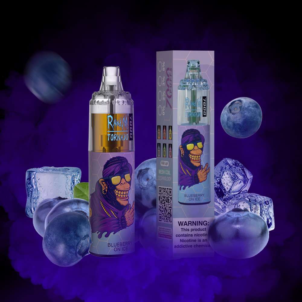 RandM Tornado 7000 Blueberry On Ice
