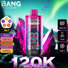 Bang Legend 120K Blueberry Raspberry/Peach Mango Watermelon/Cherry Coke/Grape Blackberry Ice/Mango Peach Apricot