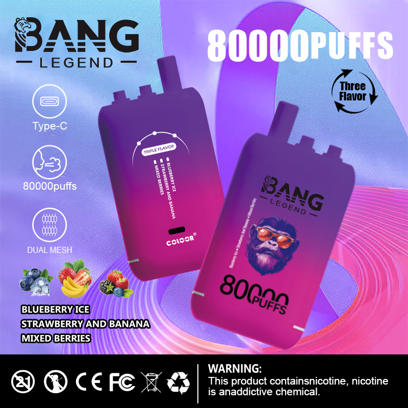 Bang Legend 80000 Blueberry Ice/Strawberry Banana/Mixed Berries