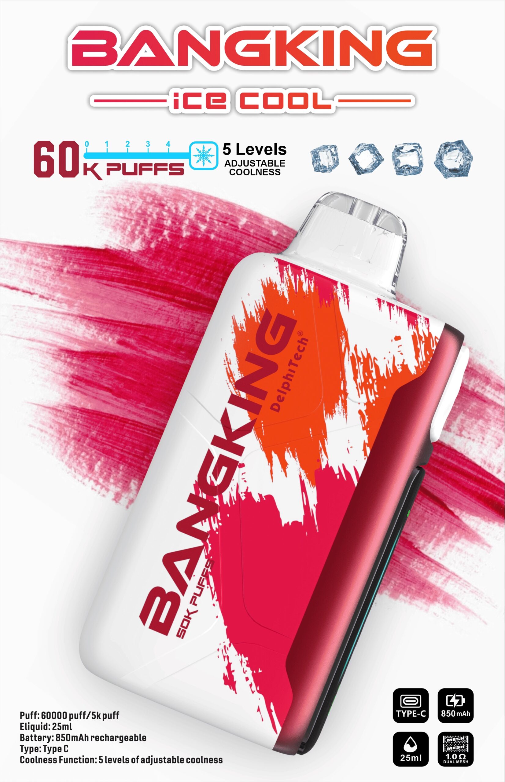 Bang King Ice Cool 60000 Cherry Strazz