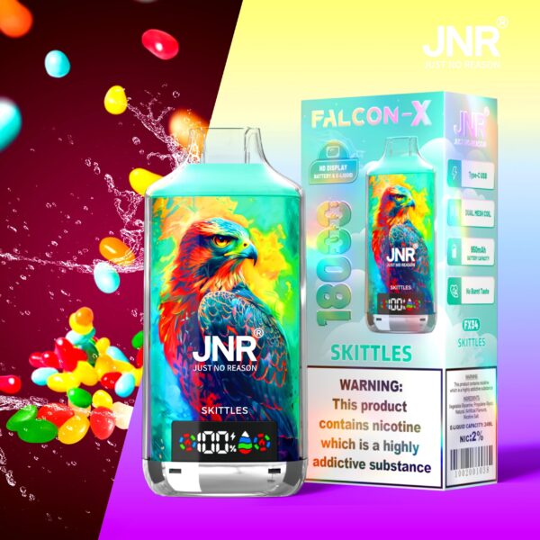 JNR Falcon X 18000 Skittles Einweg-Vape | 24ml E-Liquid
