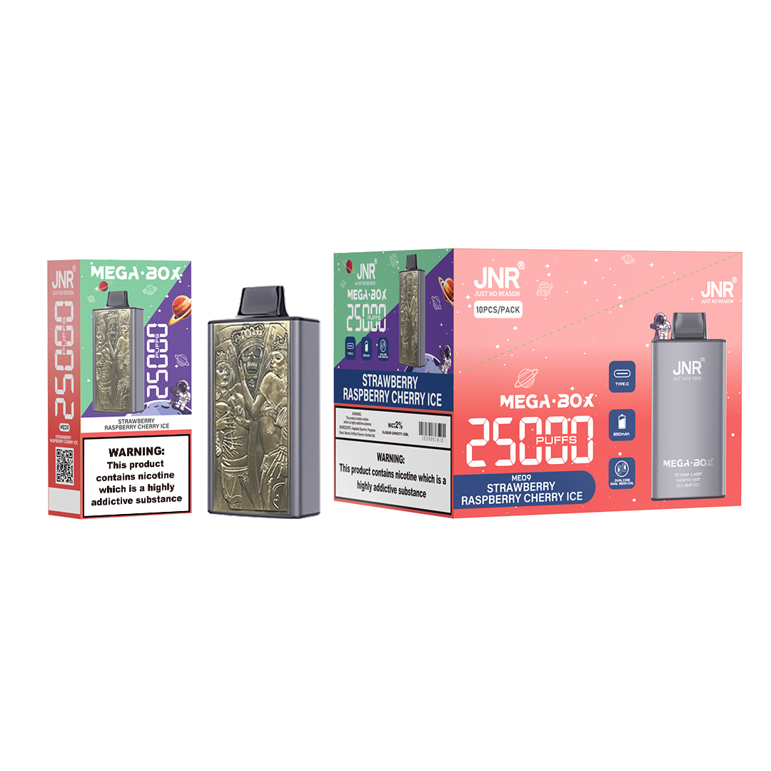 JNR Mega Box 25000 Strawberry Raspberry Cherry Ice