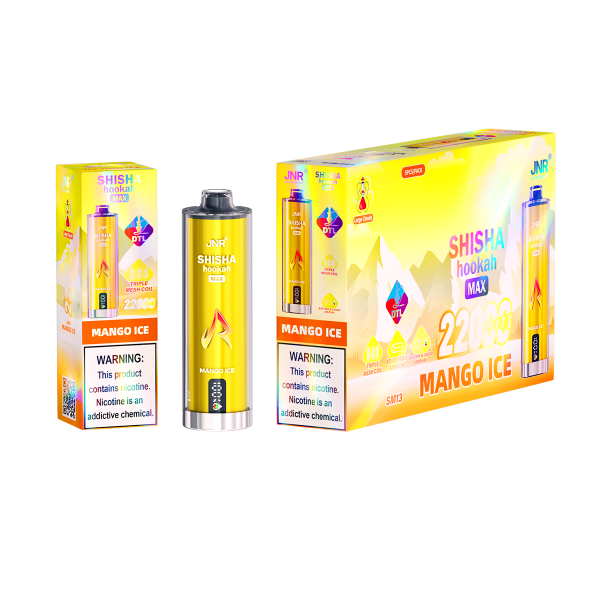 JNR Shisha Max 22000 Mango Ice