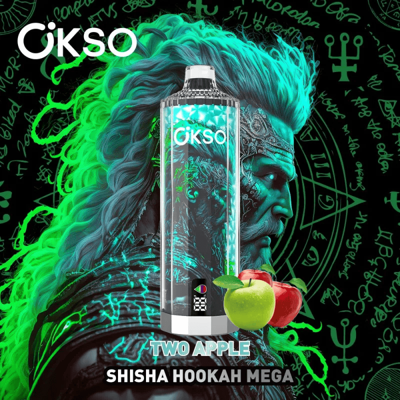 OKSO Shisha Hookah Mega 50000 Two Apple