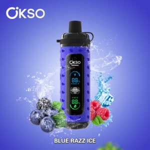OKSO Shisha Max 40000 Blue Razz Ice