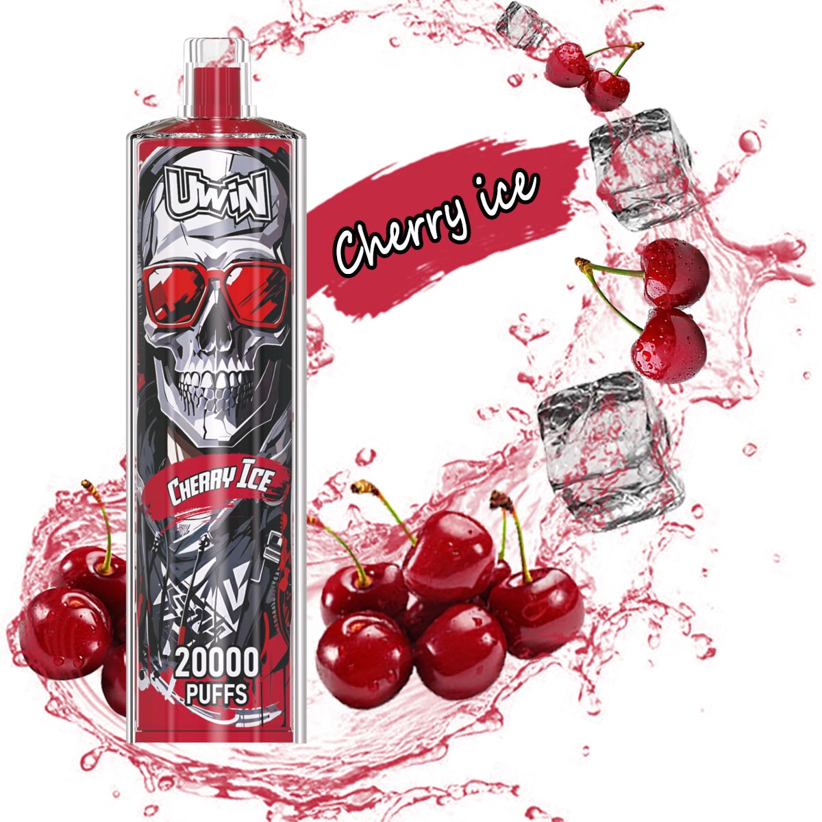 Uwin Shisha Hookah Crystal 20000 Cherry Ice