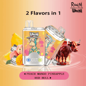 Uwin Crystal Twins 40000 Peach Mango Pineapple/Red Bull