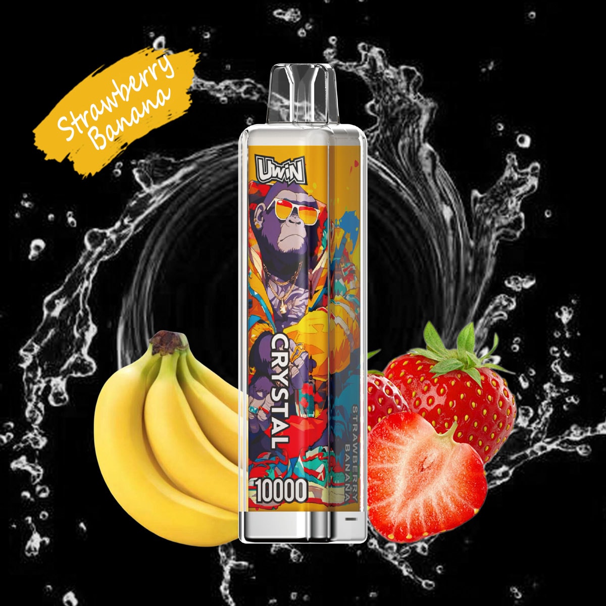 Uwin Crystal 10000 Strawberry Banana