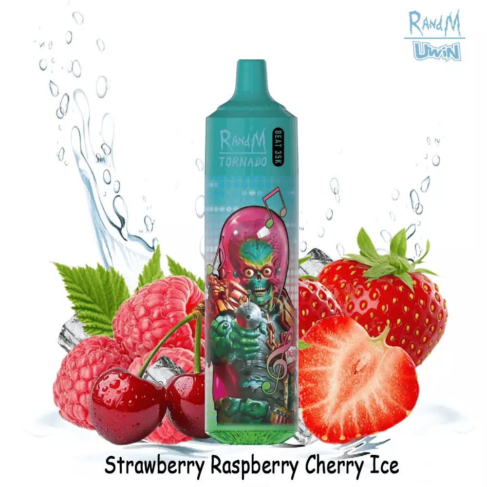 Uwin RandM Tornado Beat 35000 Strawberry Raspberry Cherry Ice