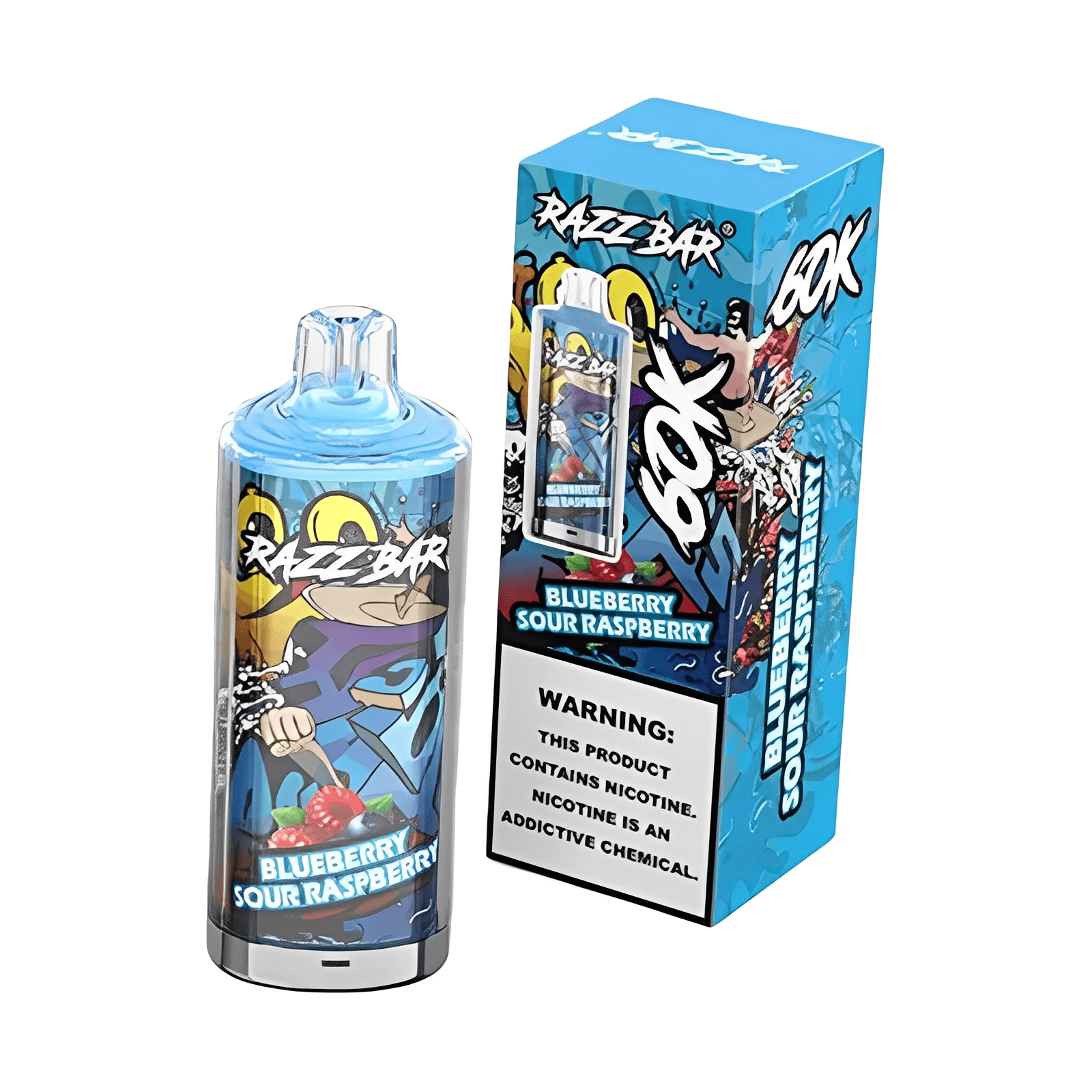 Razz Bar 60000 Blueberry Sour Raspberry