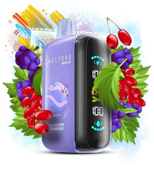 ELF BAR RAYA D3 25000 Blackberry Cranberry