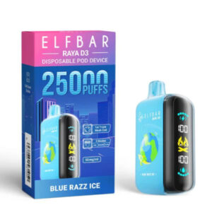 ELF BAR RAYA D3 25000 Blue Razz Ice
