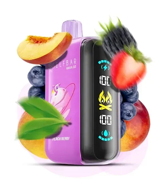 ELF BAR RAYA D3 25000 Peach Berry