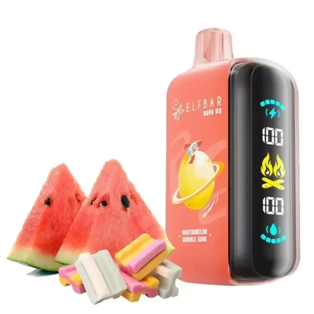 ELF BAR RAYA D3 25000 Watermelon Bubble Gum