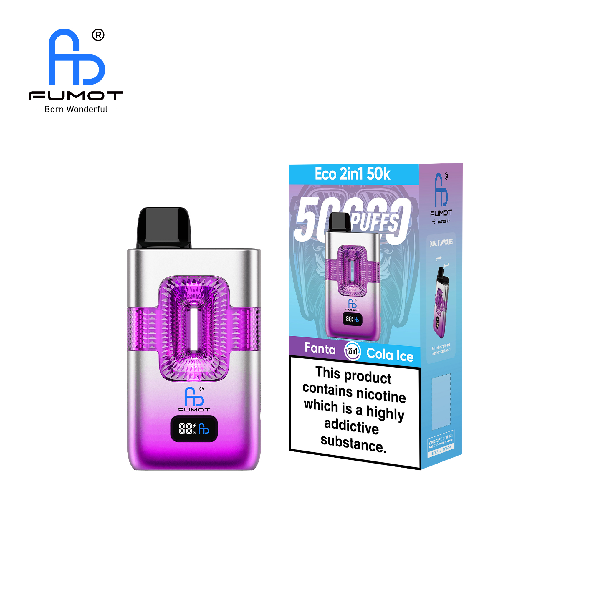 Fumot ECO 2in1 50K Fanta/Cola Ice – Bild 3