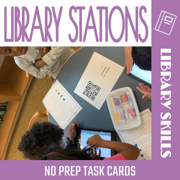 Elevate your elementary library with NO-PREP stations! Engage students in reading, coding, and more while maintaining a calm atmosphere.