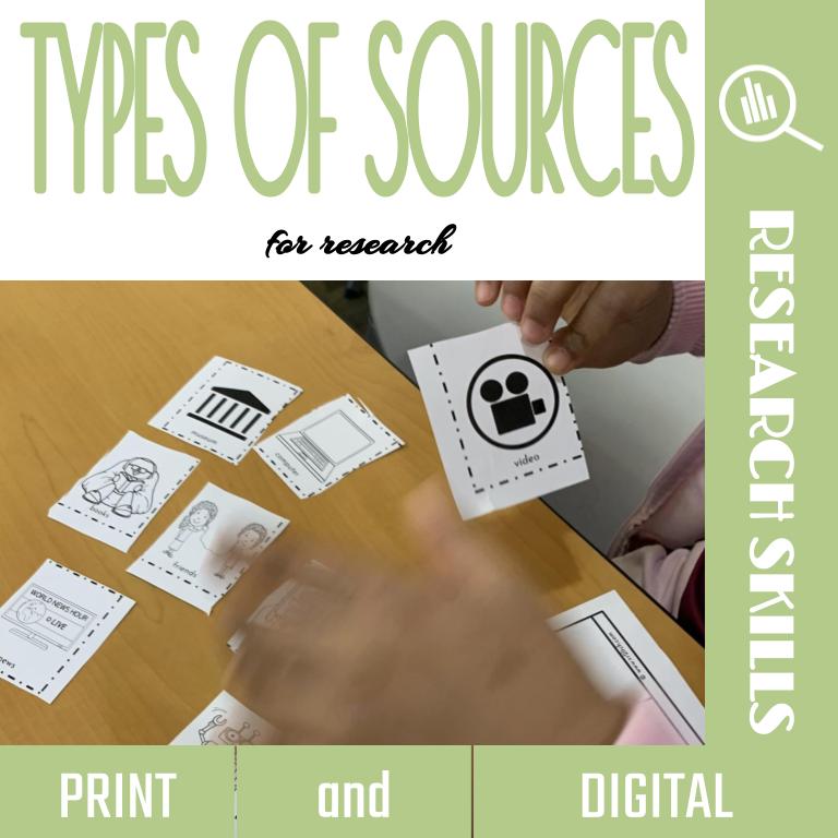 Help young learners unlock the secrets of research success with engaging activities to teach types of research sources!
