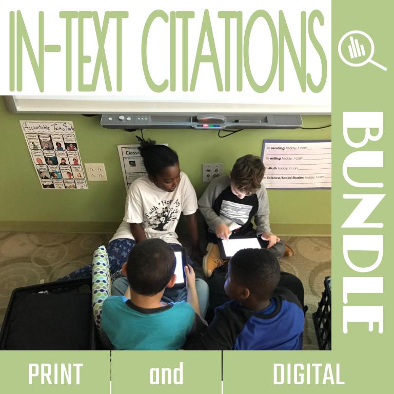 In-Text Citations Lessons - BUNDLE