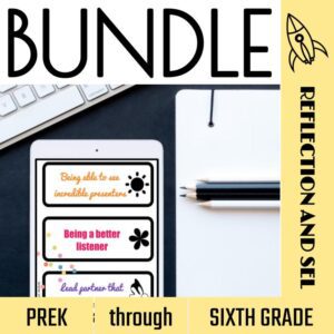 Library Exit Tickets & SEL BUNDLE