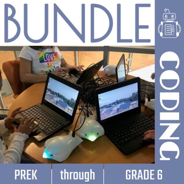 The Elementary Coding Bundle includes over 40 activities & lessons for PreK-6th unleash coding potential with engaging elementary coding activities.