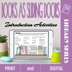 Books as Sliding Glass Doors First Day Activity