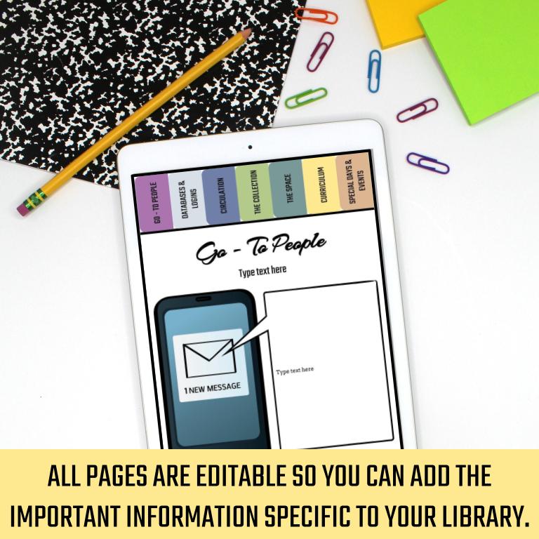 Library Long Term Substitute Digital Notebook - Image 3