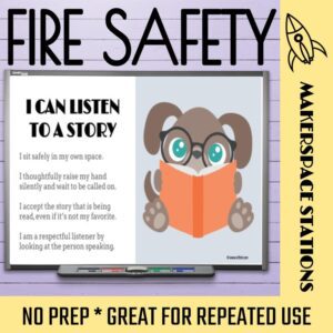 Fire Safety Week No Prep Makerspace Stations
