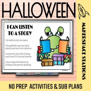 Halloween No Prep Makerspace Activities