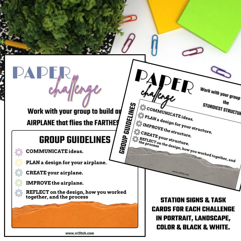 Paper Makerspace Challenges: No Prep - Image 4