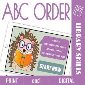 Library Alphabet Activities