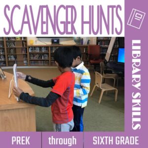 Engage young readers with our free library scavenger hunt resource! Fun, no-prep activities for elementary students to discover books & more.