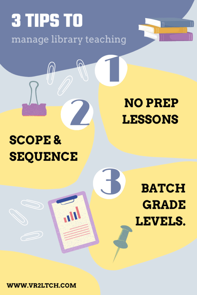 3 tips to manage teaching in the library
