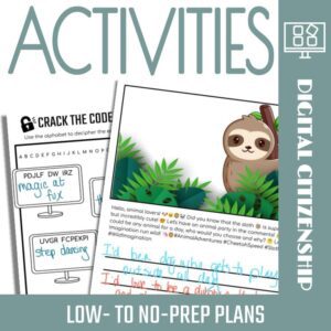 Digital Citizenship activities for elementary students
