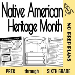 Native American Heritage lesson with graphic organizers