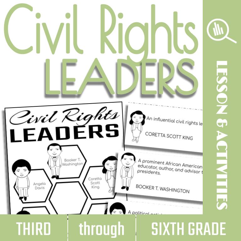 Interactive activities and resources to teach children about Civil Rights Leaders