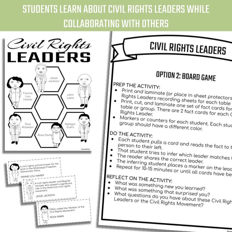 Civil Rights Leaders Lesson & Activities - Image 3