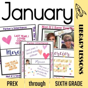 January Library Lessons no-prep and loads of fun