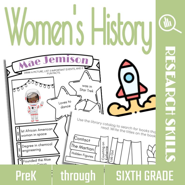 Women's History lesson and resources for elementary libraries