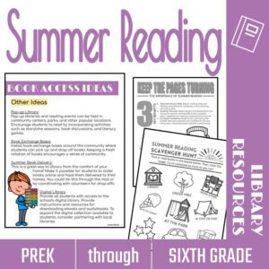 Summer reading kit for school librarians