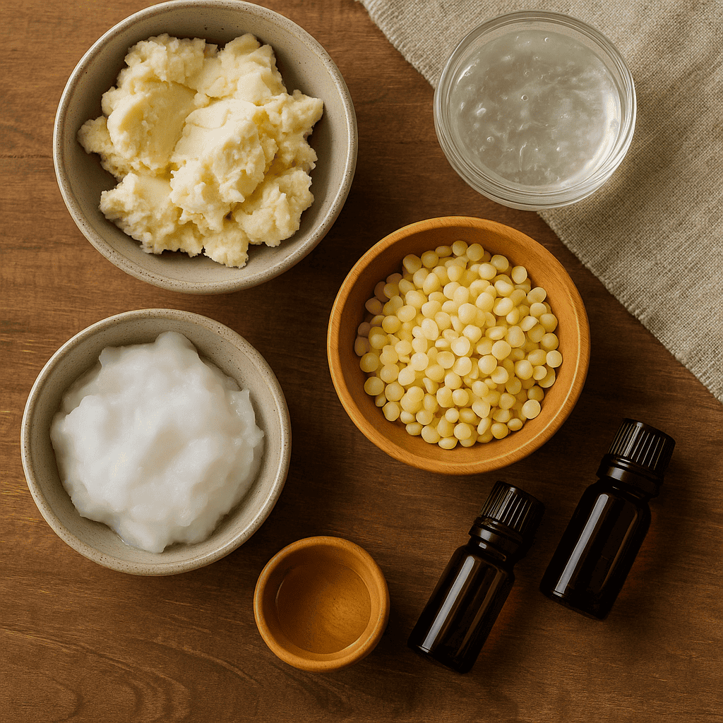 Diy after-sun lotion bars