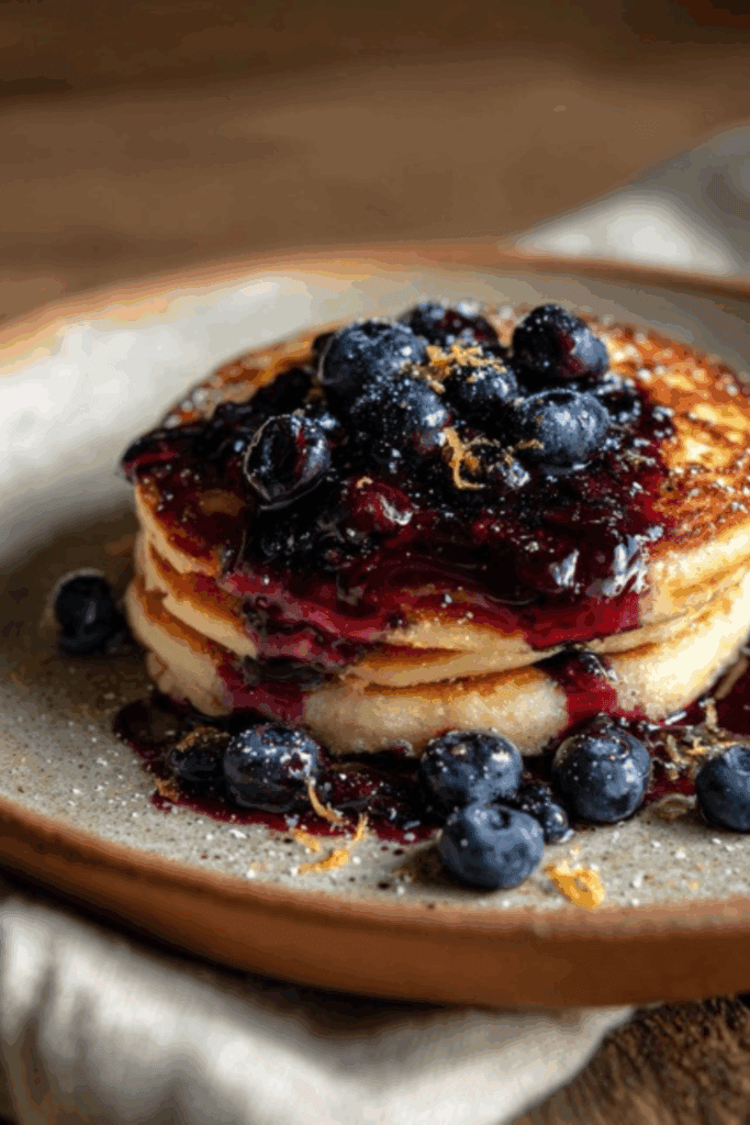 Blueberry pancakes