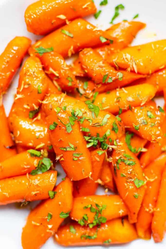 Appetizer recipe - brown sugar honey glazed carrots