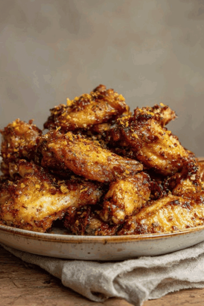 Lemon garlic chicken wings