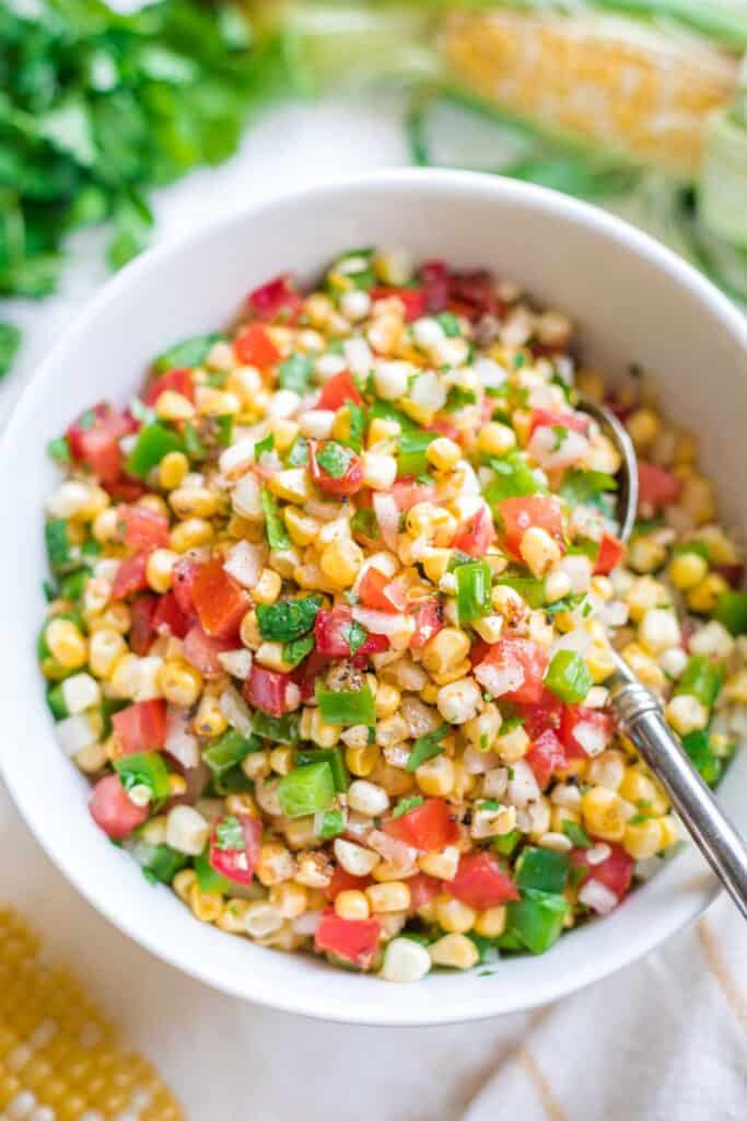 Appetizer recipes - easy corn salsa