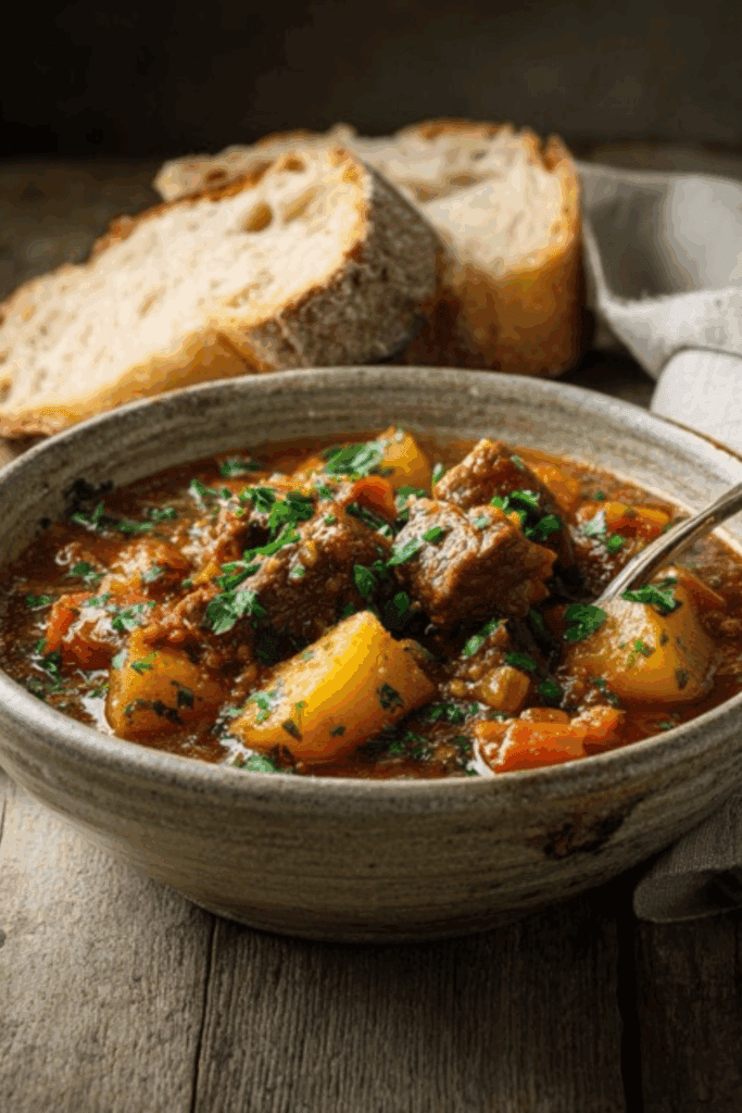Lamb and root vegetable stew