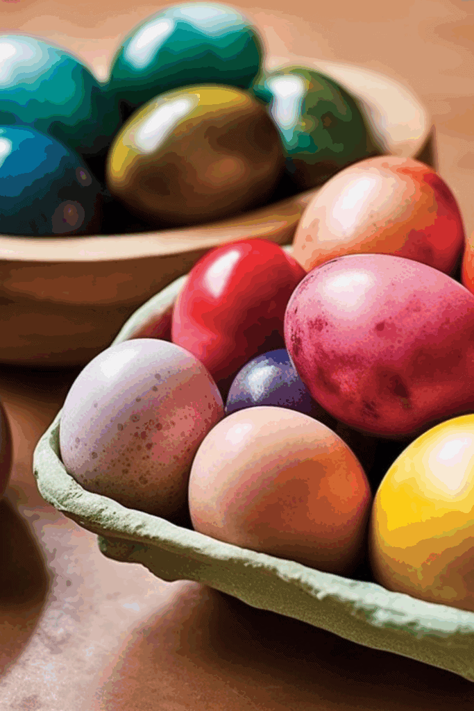 Naturally dye easter eggs
