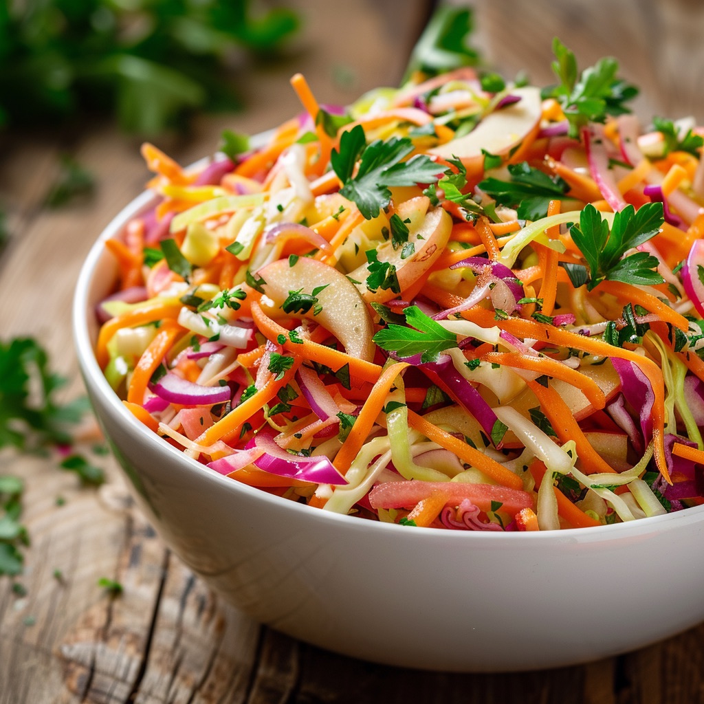 Refreshing Carrot And Apple Coleslaw: A Simple And Tasty Recipe 6 Apple carrot coleslaw